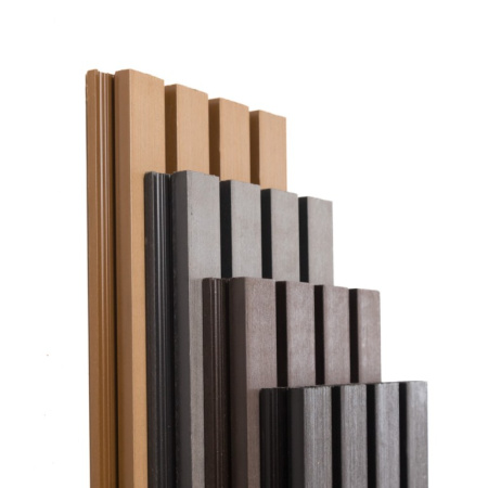 Фасадная доска Экодекинг Техно реечная 200х26х3000 Бронза