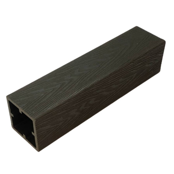 Столб для ограждений Ecodecking Техно 3D 120x120x3000 Венге