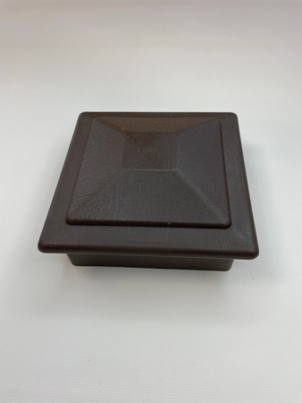 Крышка столба заборного Экодекинг Техно 120х120 Шоколад