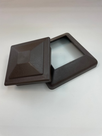 Юбка столба заборного Экодекинг Техно 120х120 Шоколад