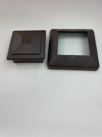 Юбка столба заборного Экодекинг Техно 120х120 Шоколад