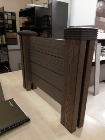 Забор сборный Экодекинг Техно 1000х2000 Шоколад