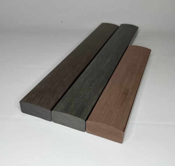 Лавочный брус Ecodecking Некст полнотелый брашированный 70х35х3000 Шоколад