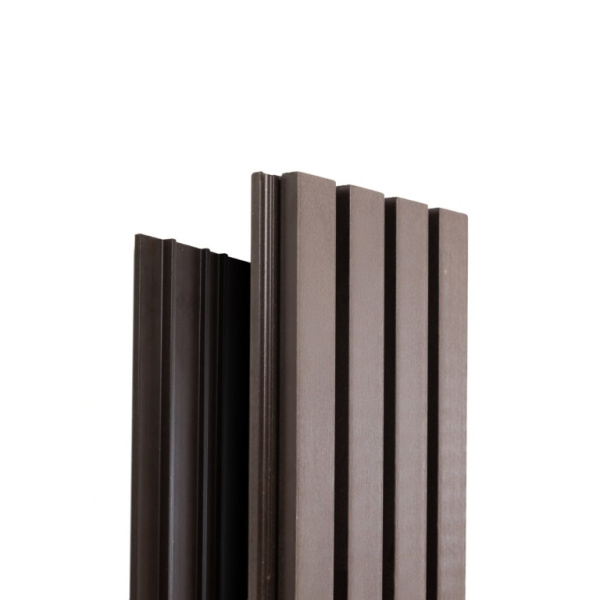 Фасадная доска Ecodecking Техно реечная 200х26х3000 Венге