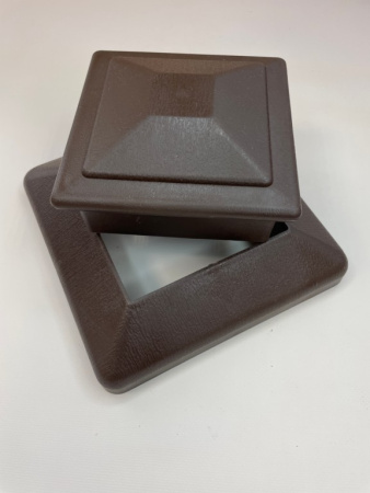 Юбка столба заборного Экодекинг Техно 120х120 Шоколад