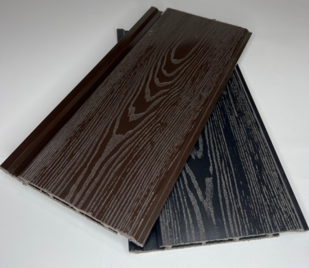 Фасадная доска (Сайдинг) Экодекинг Титан 160х17x4000 Антрацит