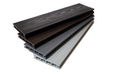 Террасная доска Экодекинг Титан 3D 140х25x4000 Серый